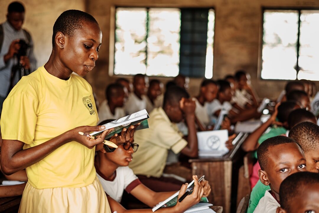 students in classroom learning